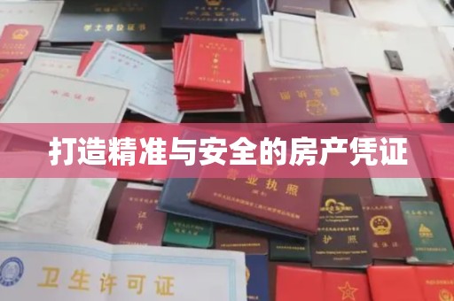 西山打造精准与安全的房产凭证